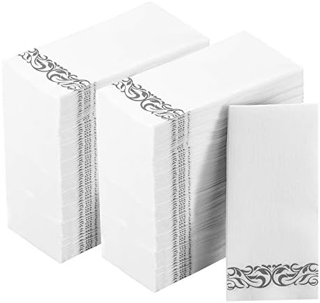 [400 חבילה] בתוספת נייר מפיות אורח מגבות חד פעמי פרימיום איכות 3 רובדי ארוחת ערב מפיות חד פעמי רך,